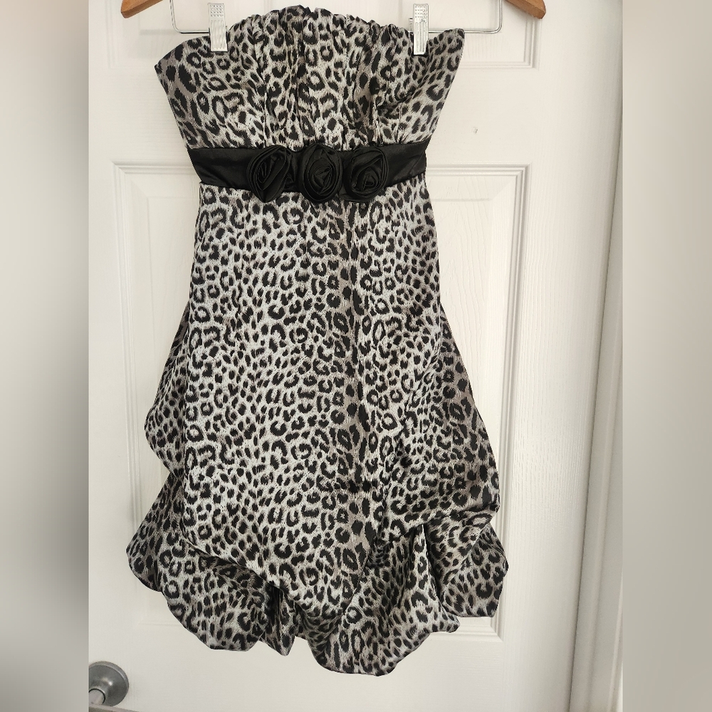 Leopard Print Party Dress